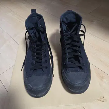 ALL STAR 블랙 하이컷 스니커즈