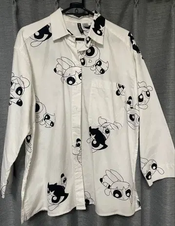 H&M 파워퍼프걸 긴팔 셔츠