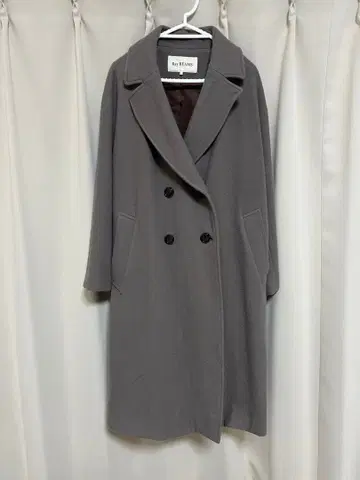 RAY BEAMS 4버튼 더블 모사 체스터 코트 브라운 사이즈 1