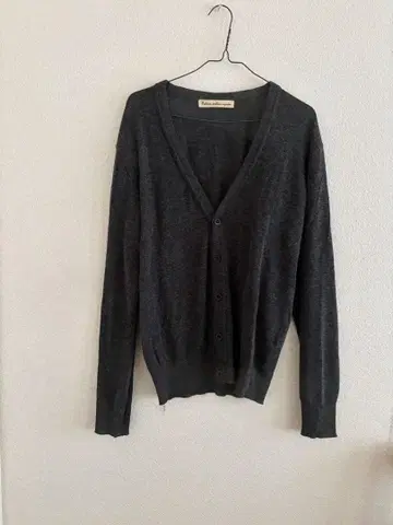 Edition 다크 그레이 니트 가디건 긴팔