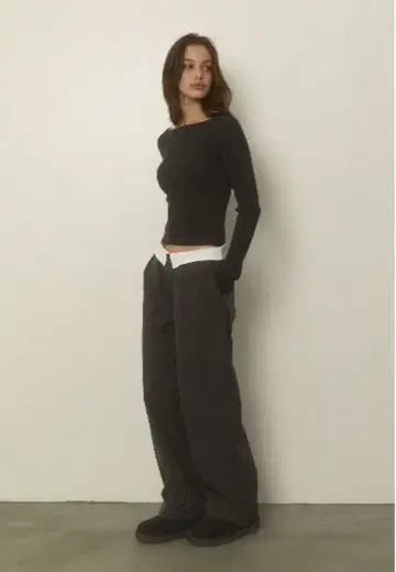 ALEXIA STAM 속기모 허리 접힘 팬츠 M 사이즈