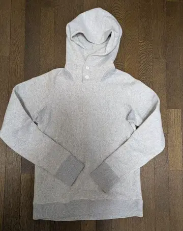 [ 브루나보인 ] 그레이 속기모 후드 맨투맨