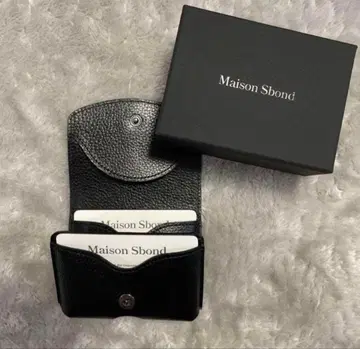 Maison Sbond 3단 폴더형 지갑 블랙