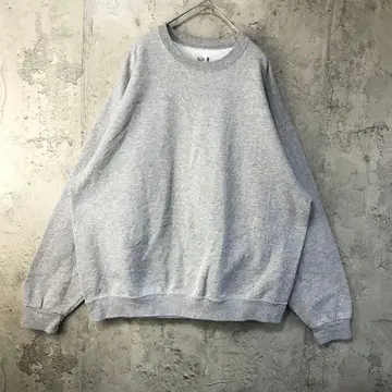 B1593 구제 의류 트레이닝복 맨투맨 그레이 무지 90s Y2K