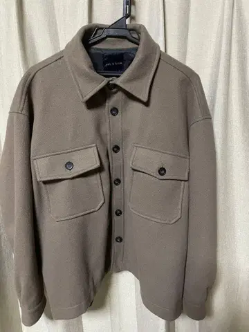 Lulu & Arnie 브라운 셔츠 자켓 L