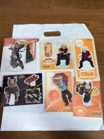 바쿠고 카츠키 아크릴 스탠드 6개 세트