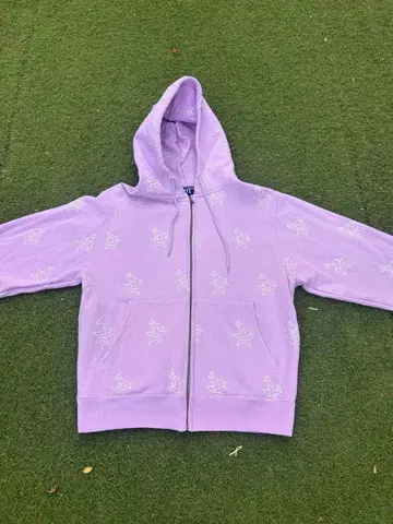 BOTT 연보라 지퍼 후드티 별 M 사이즈 [가격 협의 가능]