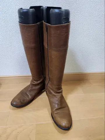 DIANA 다이애나 브라운 가죽 롱 부츠 23.5cm