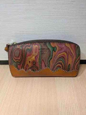 고 슬로우 카라반 내로우 게이트 장지갑 L 천연 가죽