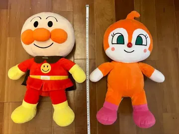 [ 약 45cm ] 호빵맨 짤랑이 봉제 인형 세트