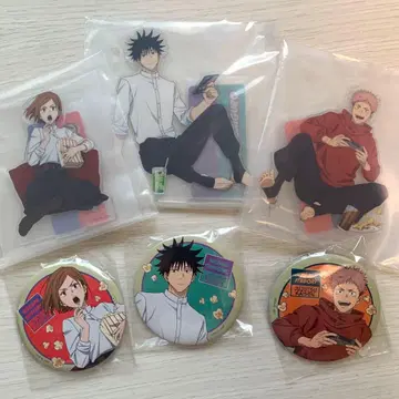 주술회전 세가 럭키 쿠지 Fun!Fun!Fun! 아크릴 스탠드 캔뱃지