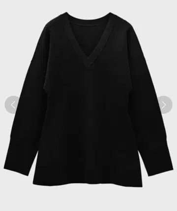 STUNNING LURE 볼륨 숄더 니트 풀오버 블랙