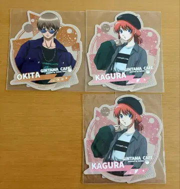 은혼 카페 스티커 세트 오키타 카구라