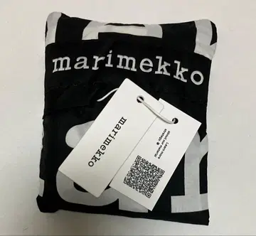 새상품 마리메꼬 스마트 백 마리 로고 블랙 x 화이트