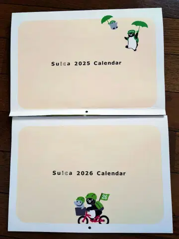 Suica 2025 & 2026 벽걸이 달력