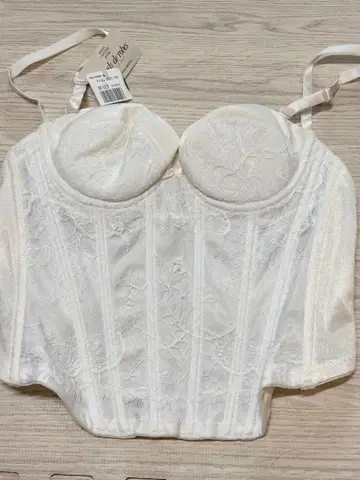 화이트 레이스 코르셋 브라이덜 이너