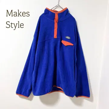 메이크스 스타일 플리스 풀오버 긴팔 하프 버튼 (F) 아웃도어