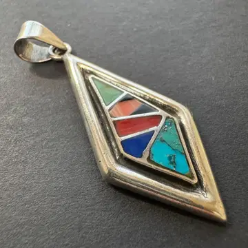 [ ZUNI 멀티 컬러 인레이 ] 터콰이즈 탑