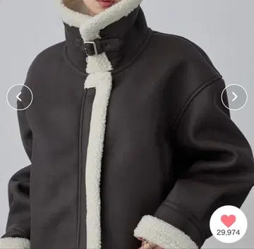 [nui nullu] 2way 숏 B-3 무스탕 자켓