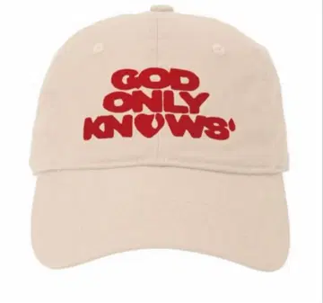 GOD ONLY KNOWS 캡 아이보리