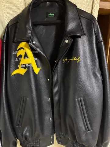 A FEW GOOD KIDS afgk 바시티 자켓 가죽 자켓