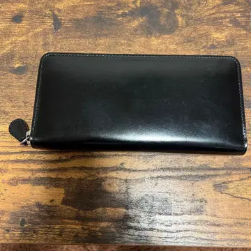 새상품급 GANZO 간조 장지갑 라운드 지퍼 덤 포함