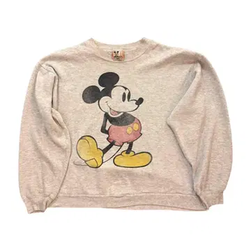 미키마우스 프린트 맨투맨 L 그레이