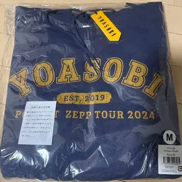 YOASOBI 빈티지 후디 네이비 M