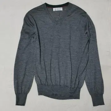 BRUNELLO CUCINELLI 니트 V넥 그레이 44