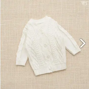 보크스 니트 가디건 화이트 미니 MDD MSD