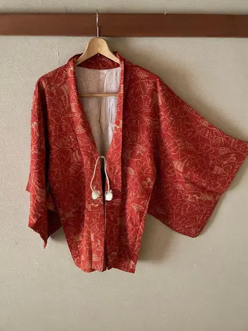 일본 의류 기모노 순수 실크 겉옷