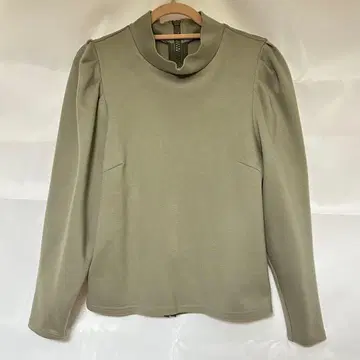 COEL 백지퍼 파워숄더 탑 카키