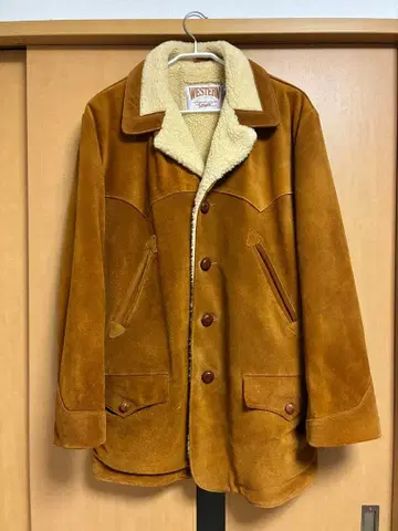 Schott 웨스턴 스웨이드 보아 런치 코트 런치 자켓 80s