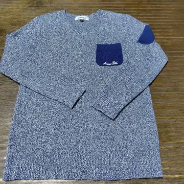 AVIREX Belle 네이비 포켓 부착 니트 S