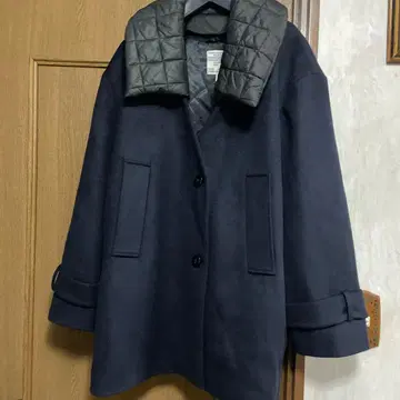 BAUM UND PFERDGARTEN 네이비 더블 브레스트 코트