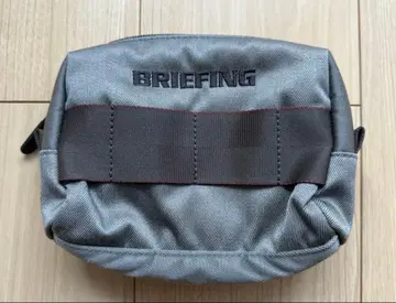 BRIEFING 그레이 파우치 스트랩 포함