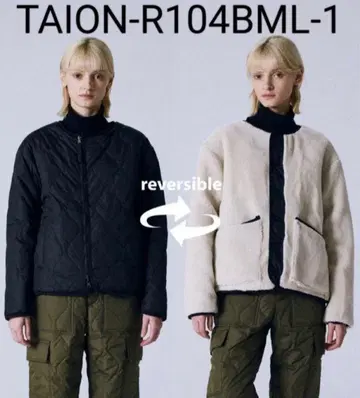 TAION 리버서블 보아 다운 자켓