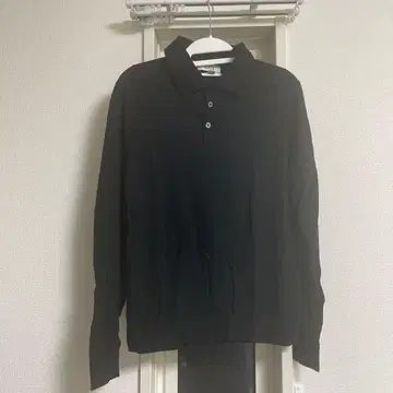 COS 블랙 피케 셔츠 S