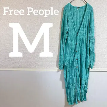 Free People [ M ] 터콰이즈 롱 가디건
