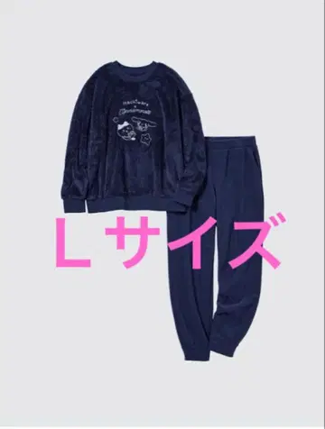 유니클로 치이카와 산리오 캐릭터즈 스페이스 투어 플리스 세트 L