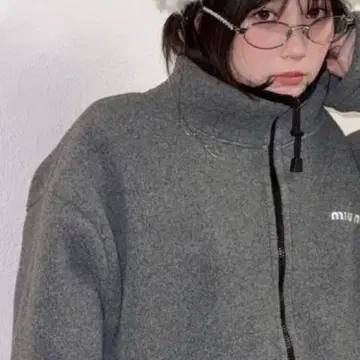 c sama 그레이 플리스 자켓 M 사이즈