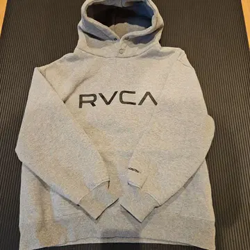 RVCA 그레이 후드티 빅 실루엣 S 사이즈