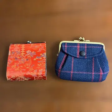 일본풍 일본 기모노 원단 기모노 패턴 지갑 2개 세트