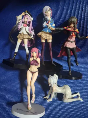 애니메이션 스타일 피규어 5체 세트