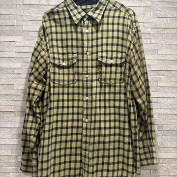 90s~00s 메카 페이드 플란넬 셔츠