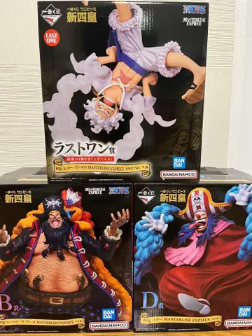 원피스 제일복권 신사황 피규어 세트 [배기] [티치] [루피]