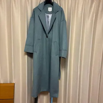 BEAMS HEART 롱 코트 S 사이즈 라이트 블루