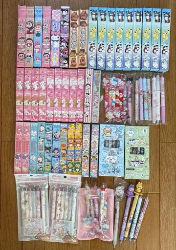 캐릭터 볼펜 87개 세트