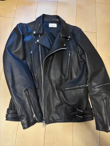 라무 가죽 더블 라이더스 가죽 자켓