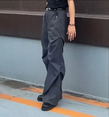 와이드 스트레이트 그레이 팬츠 NA0004